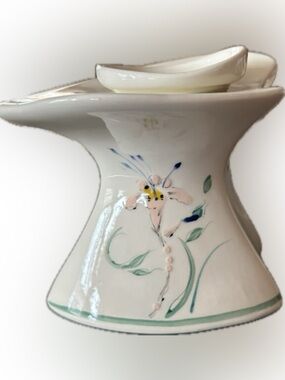 One Vintage Barbara Baatz Ceramic Candlestick Holder